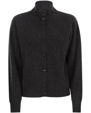 Peserico Cardigan With Buttons - Black