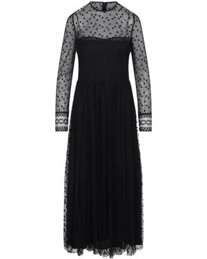 Alberta Ferretti Tulle Dress - Black