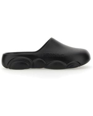 Moschino Rubber Teddy Sole Mules - White