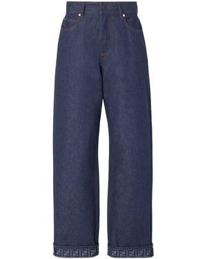 Fendi Flared Jeans - Blue