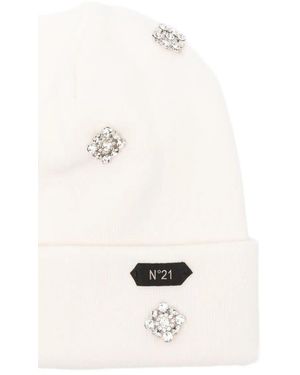 N°21 Knitted Hat - White
