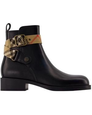 Burberry Lf Huntley 25 Ankle Boots - Black