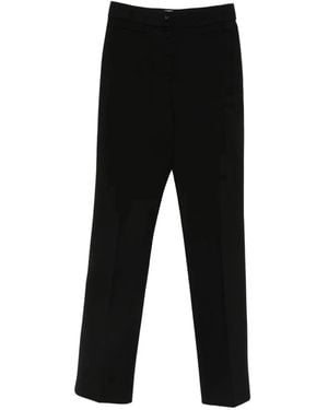 Valentino Garavani Straight-Leg Wool Trousers - Black
