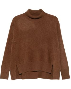 C.t. Plage Wool Turtle-Neck Jumper - Brown