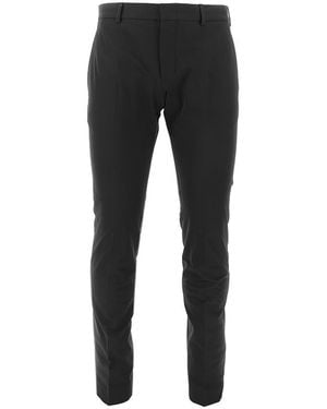 PT Torino Epsilon Stretch Cotton-Blend Trousers - Black