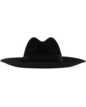 Borsalino Sophie Feltro Qs Tesa Larga Large Brim - Black