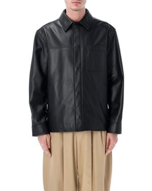 Loewe Lightweight Lambskin Shirt Jacket - Blue