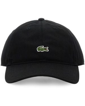 Lacoste Cappello Da Baseball Con Logo - Black
