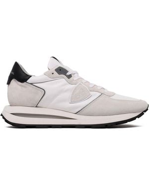Philippe Model Mondial Blanc Textile Sneakers - White