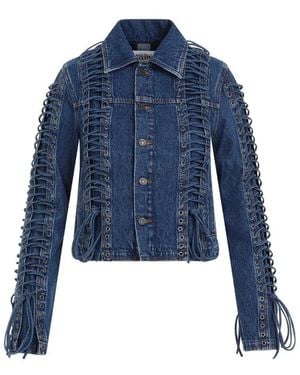 Jean Paul Gaultier Vintage Corset Denim Jacket - Blue