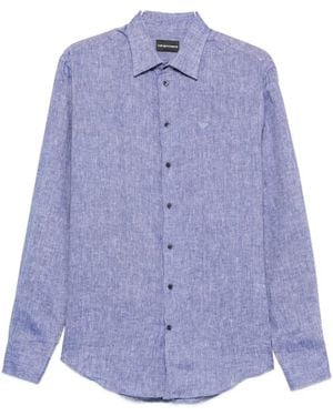 Emporio Armani Cotton Shirt - Purple