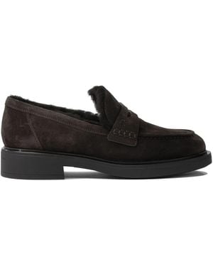 Gianvito Rossi "Harris" 20 Mm Loafers - Black