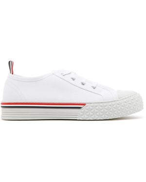 Thom Browne Cotton Wen Sneakers - White