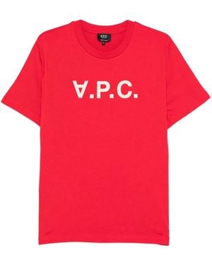 A.P.C. T-Shirt Standard Grand Vpc Gots - Red