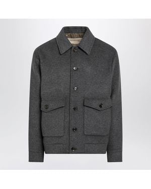 Valentino Wool And Cashmere Jacket - Gray