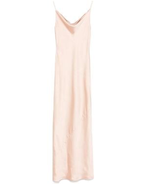 Norma Kamali Maria Slip Gown Dress - Pink