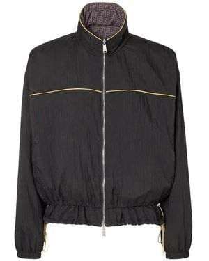 Fendi Polyamide Polyester K-Way Jacket - Black