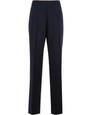 Clips High-Rise Pants - Blue