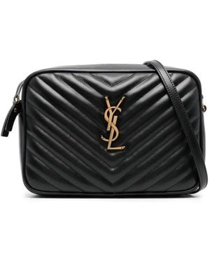 Saint Laurent Lou Quilted Leather Camera Bag - Black