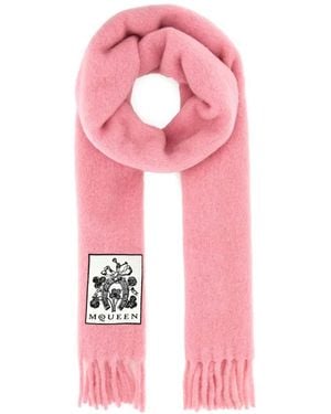 McQueen Alpaca Blend Scarf - Pink