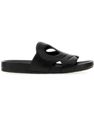 Loewe Ease Monogram Slide - Black