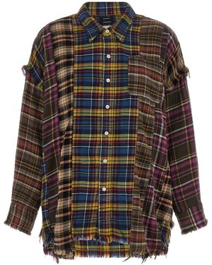 R13 Patchwork Shirt - Black