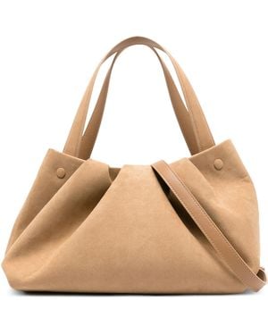 THEMOIRÈ Athena Suede Bag - Natural