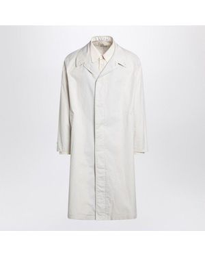 Maison Margiela Single-Breasted Trench Jacket For - White