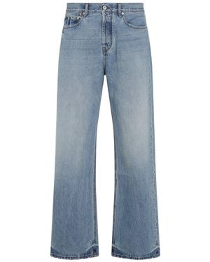 Jacquemus Wide-Leg Denim Pants - Blue