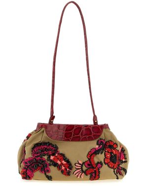 Dries Van Noten Cotton Clutch Bag - Red