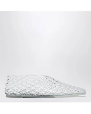 Senso Transparent Rubber Mesh Ballet Flats - White