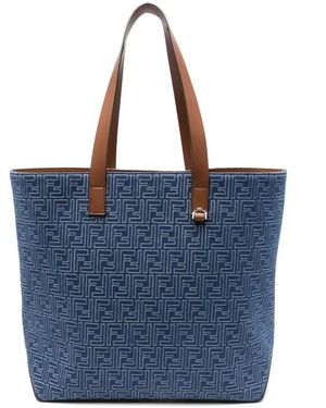Fendi Two Handles Tote - Blue