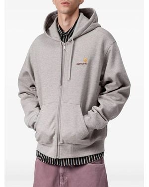 Carhartt Hooded American Script Jacket - Gray