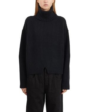 Isabel Benenato Cashmere And Wool Turtleneck Sweater - Blue