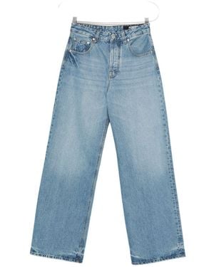 Jacquemus Wide-Leg Light Jeans With High Waist - Blue
