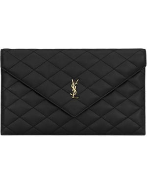 Saint Laurent Paris Pouch - Black