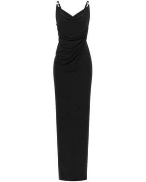 Coperni Metallic Logo Dress - Black