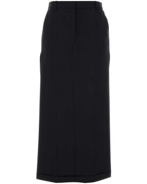 Alexander Wang Wool Blend Pant-Skirt - Black