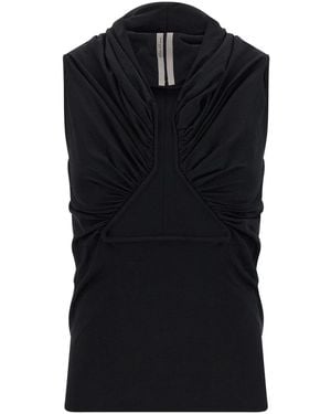 Rick Owens 'Jersey Ss Prong' Top - Black