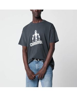 Willy Chavarria Leather Daddy Easy Cotton Tshirt - Blue