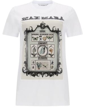 Max Mara T-Shirt "Spadino" Con Stampa - Grey