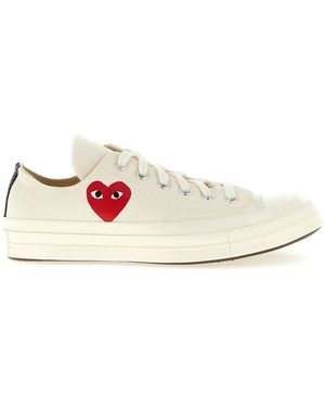 COMME DES GARÇONS PLAY Play Trainers Play X Converse - White