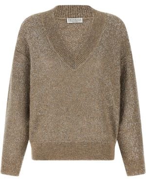 Brunello Cucinelli Polyamide Cardigan - Grey