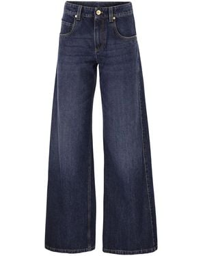 Brunello Cucinelli Wide Pants - Blue