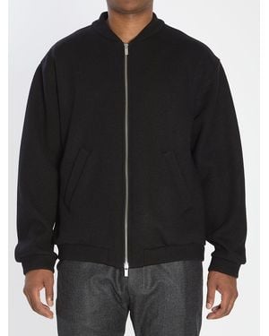 Barena Gabier Lanoso Bomber Jacket - Black