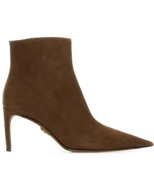 Dolce & Gabbana Dolce & Gabbana Mud Suede Ankle Boots - Brown