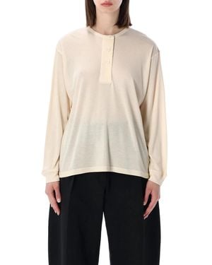 Studio Nicholson Rutas Jersey Top - White