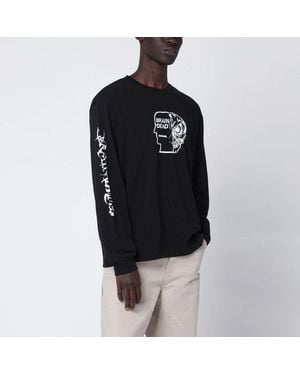 Brain Dead Sweatshirt With Logo Prints - Black