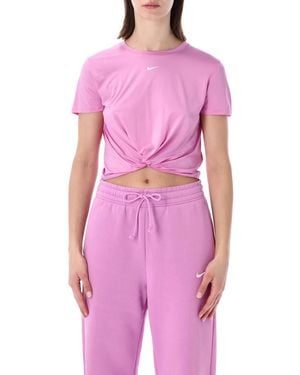 Nike Dri-Fit Short Sleeve Top - Pink