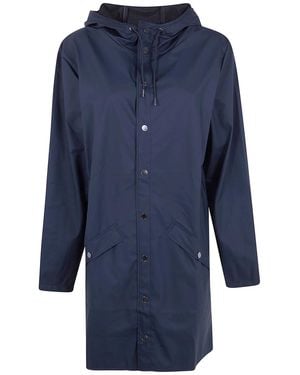 Rains "W3" Long Jacket - Blue
